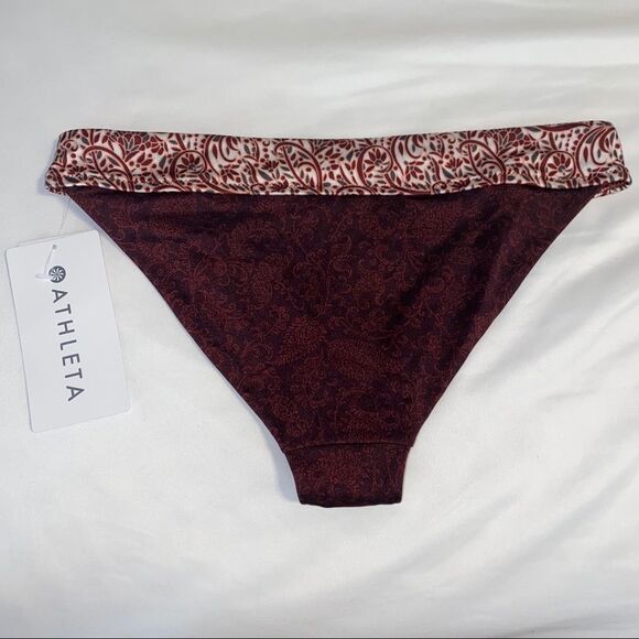 NWT Athleta Aqualuxe Batik Mid Rise Bottom Size XXS - Picture 2 of 5